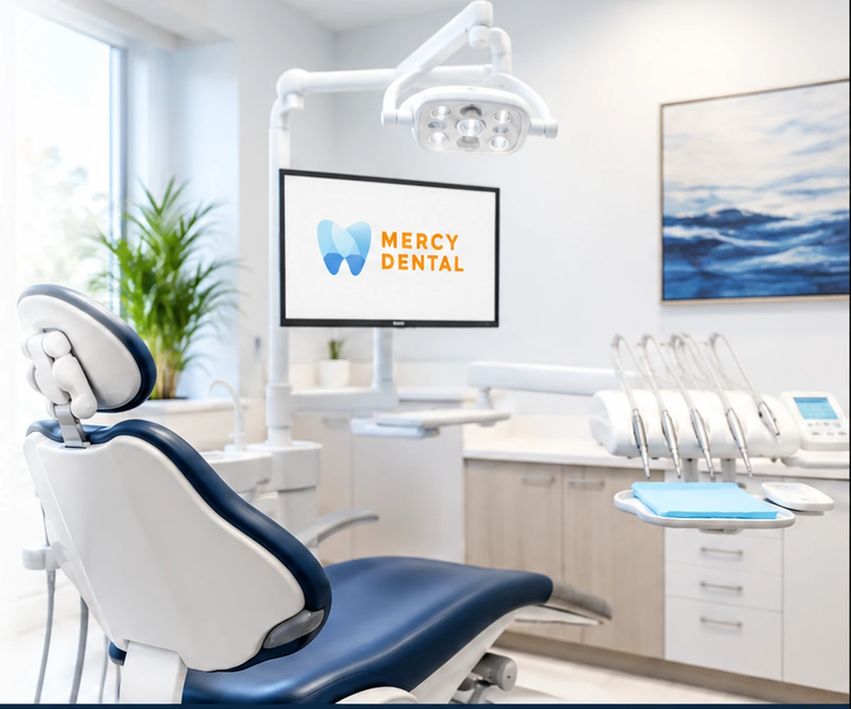 Bright modern Mercy Dental treatment room